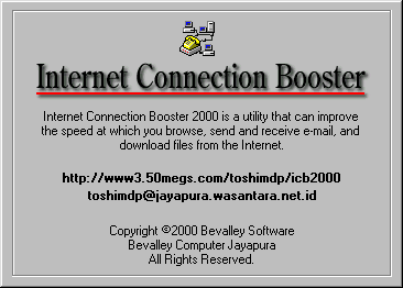 Internet Connection Booster 2000 Screen Shot